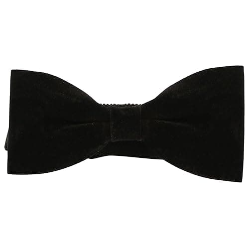 LOVIENA Velvet Black Men's Bow